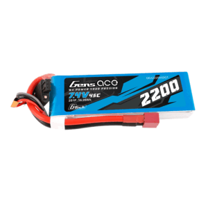 GENS ACE 7.4V 2200mAh 45C 2S G-Tech LiPo (Deans Plug)